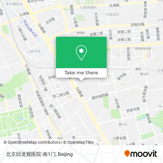 北京回龙观医院-南1门 map