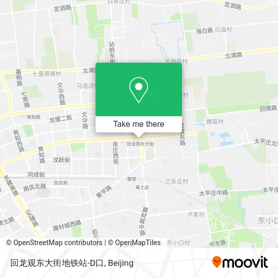 回龙观东大街地铁站-D口 map
