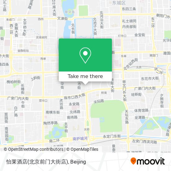 怡莱酒店(北京前门大街店) map