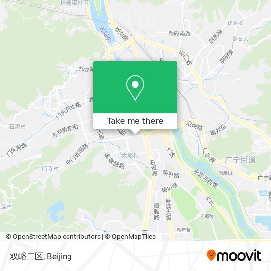 双峪二区 map