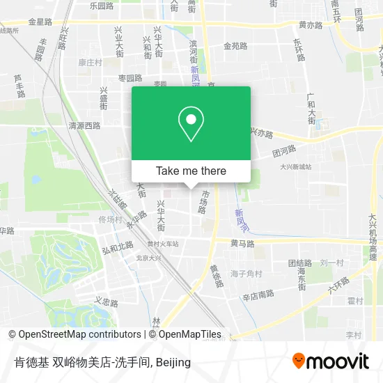 肯德基 双峪物美店-洗手间 map