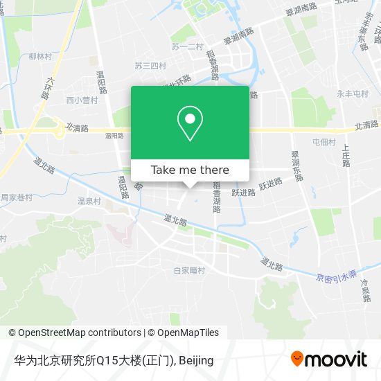 华为北京研究所Q15大楼(正门) map