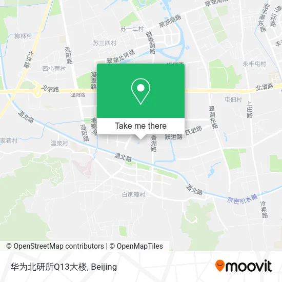 华为北研所Q13大楼 map
