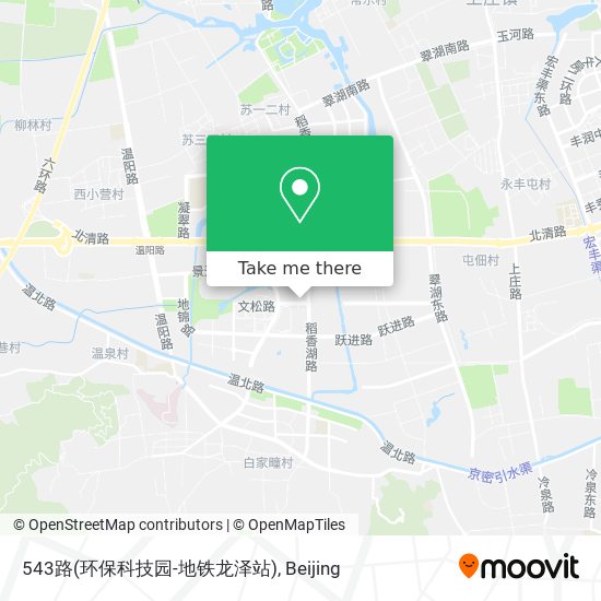 543路(环保科技园-地铁龙泽站) map