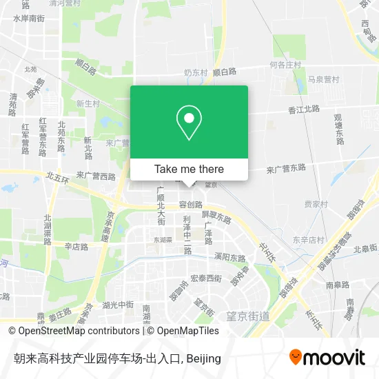 朝来高科技产业园停车场-出入口 map