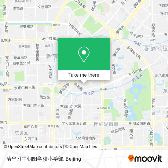 清华附中朝阳学校小学部 map