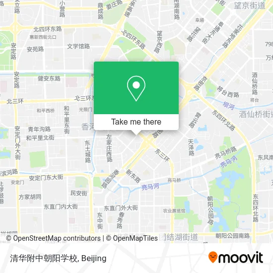 清华附中朝阳学校 map
