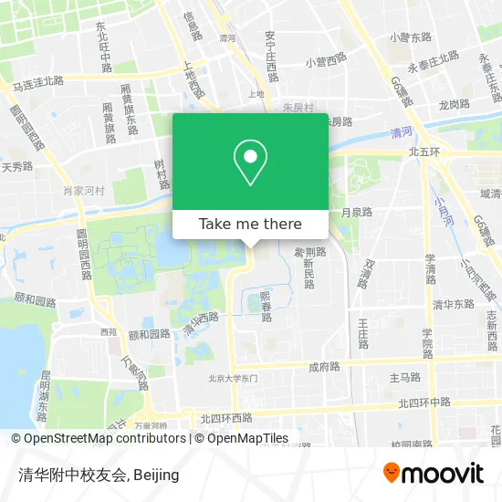 清华附中校友会 map