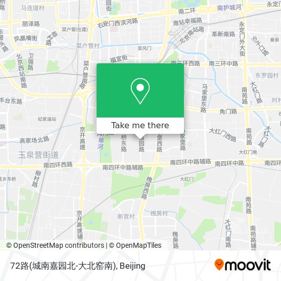 72路(城南嘉园北-大北窑南) map