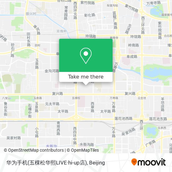 华为手机(五棵松华熙LIVE·hi-up店) map
