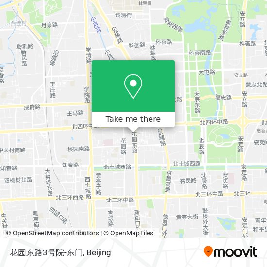 花园东路3号院-东门 map