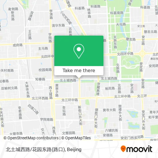 北土城西路/花园东路(路口) map