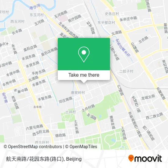 航天南路/花园东路(路口) map