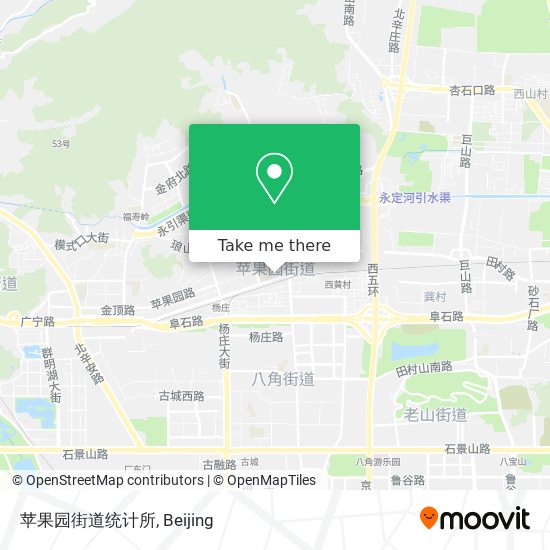 苹果园街道统计所 map