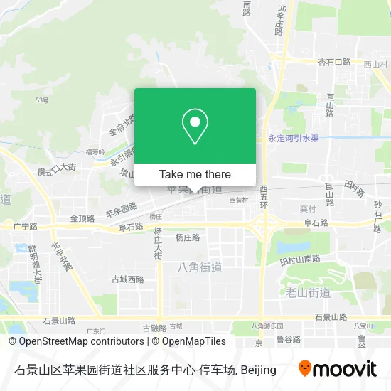 石景山区苹果园街道社区服务中心-停车场 map