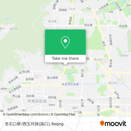 杏石口桥/西五环路(路口) map