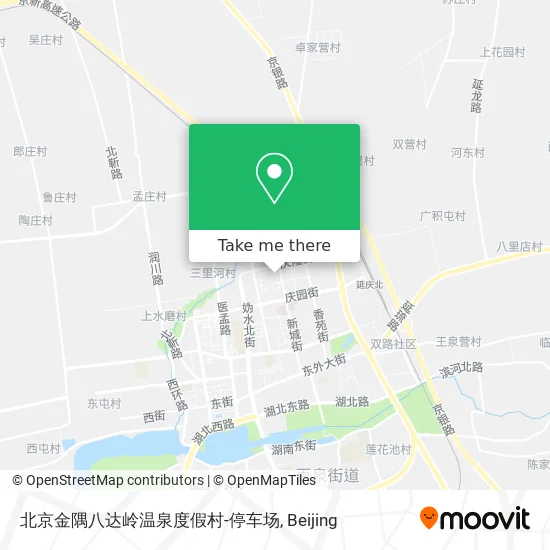 北京金隅八达岭温泉度假村-停车场 map