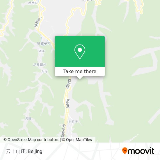 云上山庄 map