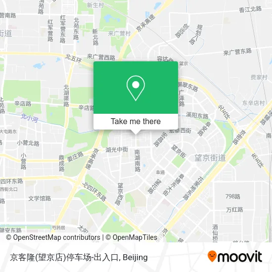 京客隆(望京店)停车场-出入口 map