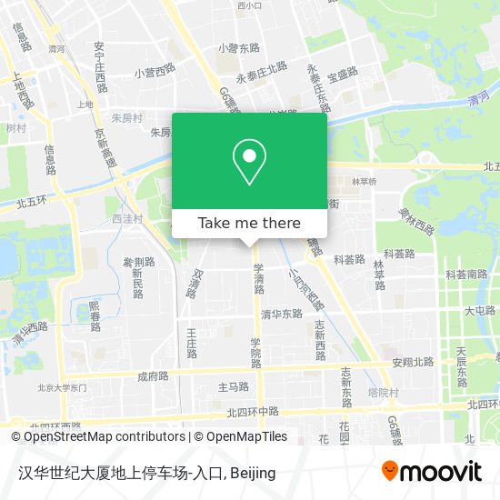汉华世纪大厦地上停车场-入口 map