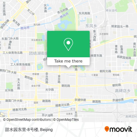 甜水园东里-8号楼 map