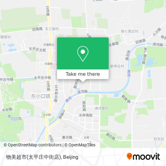 物美超市(太平庄中街店) map
