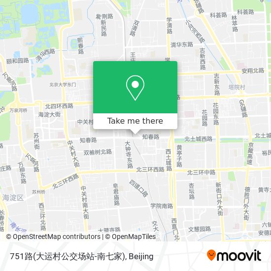 751路(大运村公交场站-南七家) map