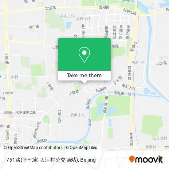 751路(南七家-大运村公交场站) map