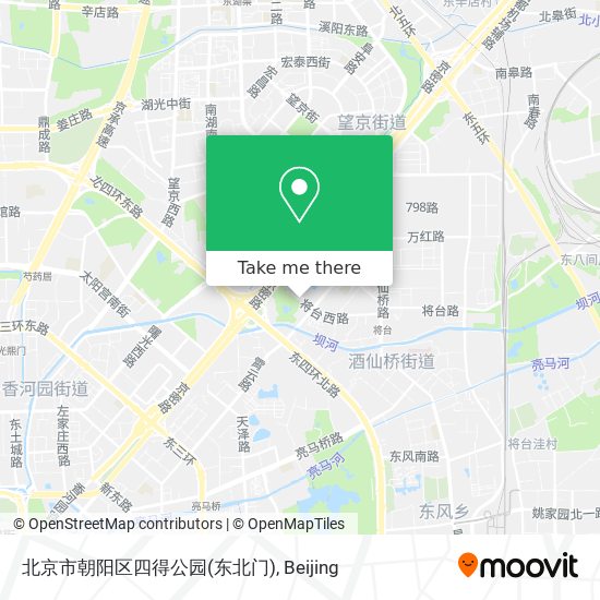 北京市朝阳区四得公园(东北门) map