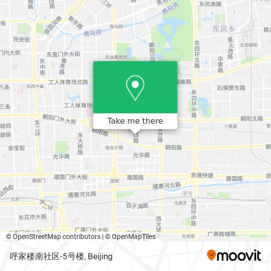 呼家楼南社区-5号楼 map