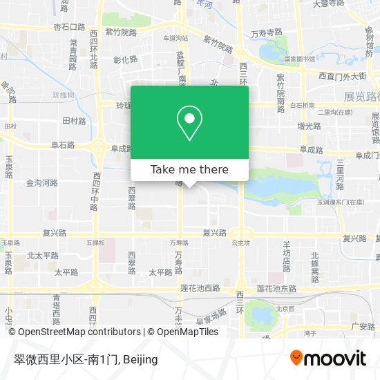 翠微西里小区-南1门 map