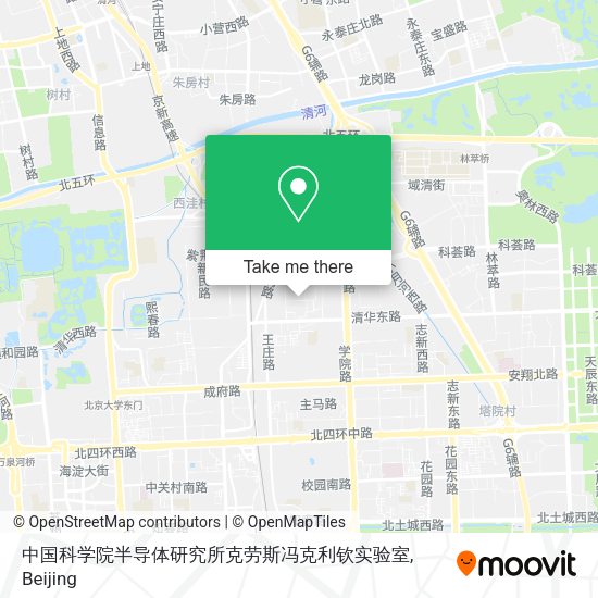中国科学院半导体研究所克劳斯冯克利钦实验室 map