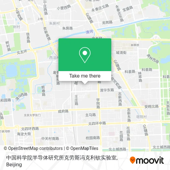 中国科学院半导体研究所克劳斯冯克利钦实验室 map