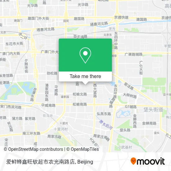爱鲜蜂鑫旺钦超市农光南路店 map
