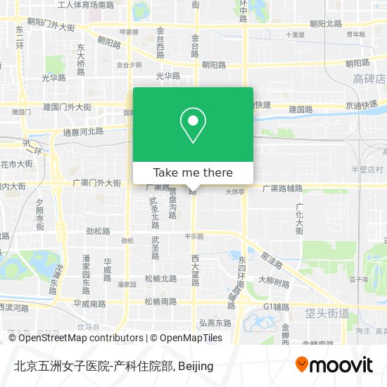 北京五洲女子医院-产科住院部 map