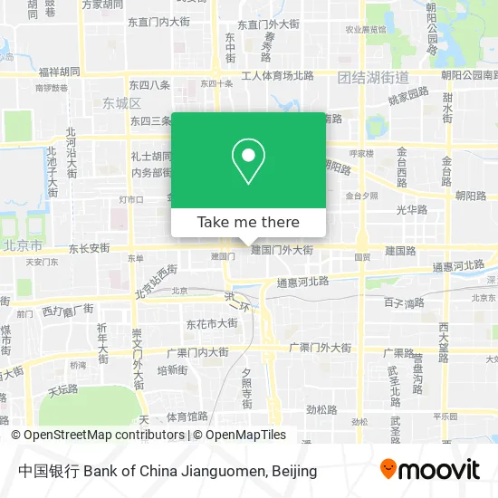中国银行 Bank of China Jianguomen map