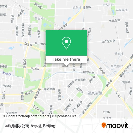 华彩国际公寓-6号楼 map