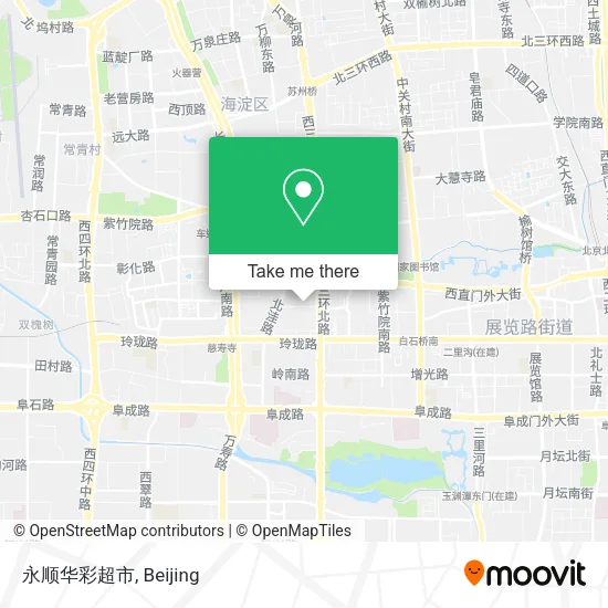 永顺华彩超市 map