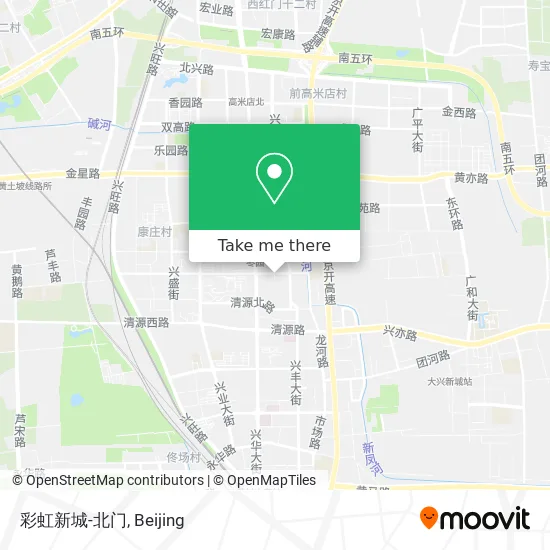 彩虹新城-北门 map