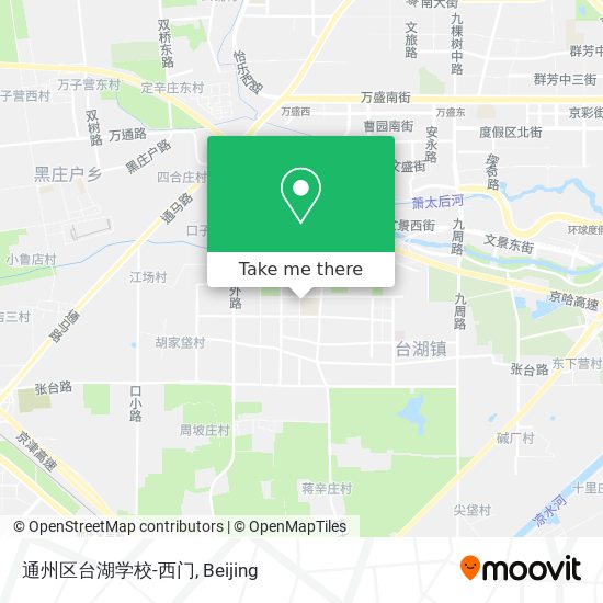 通州区台湖学校-西门 map