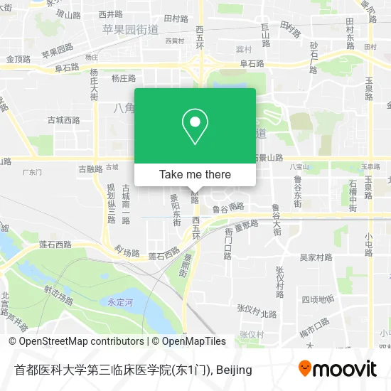 首都医科大学第三临床医学院(东1门) map