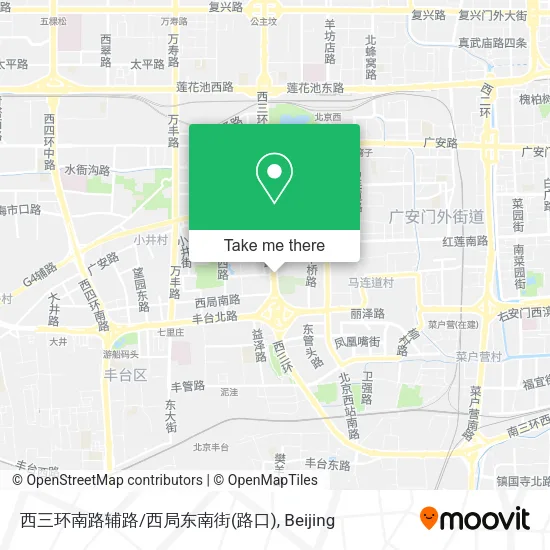 西三环南路辅路/西局东南街(路口) map