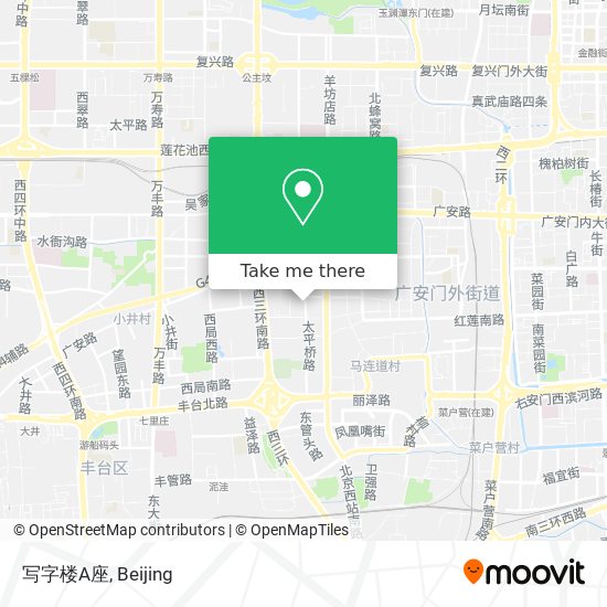 写字楼A座 map
