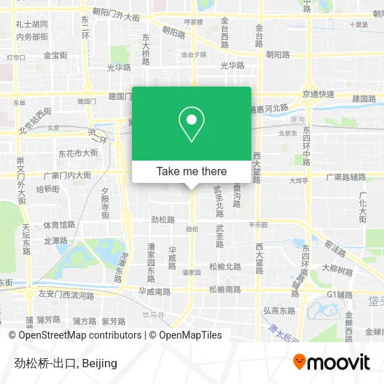 劲松桥-出口 map