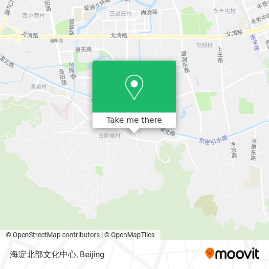 海淀北部文化中心 map