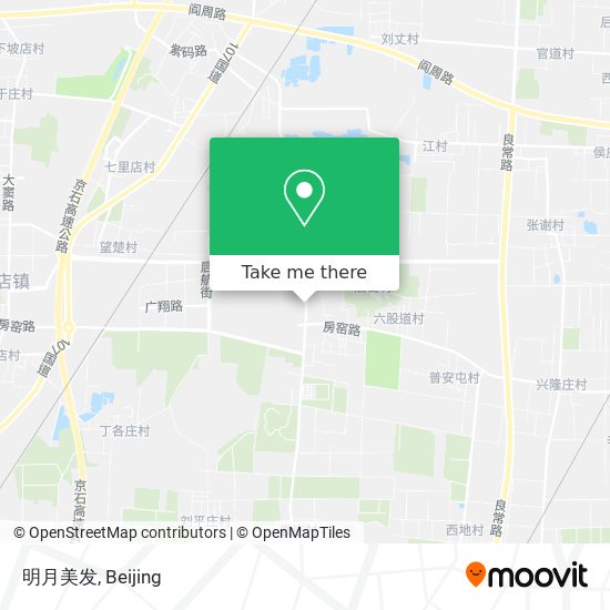 明月美发 map