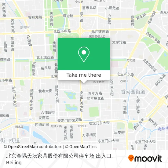 北京金隅天坛家具股份有限公司停车场-出入口 map