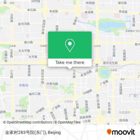 金家村283号院(东门) map