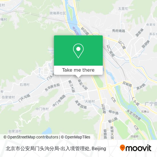 北京市公安局门头沟分局-出入境管理处 map