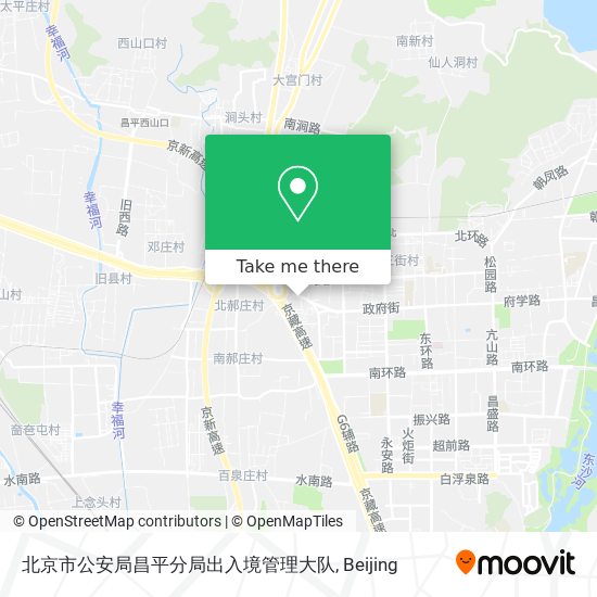 北京市公安局昌平分局出入境管理大队 map